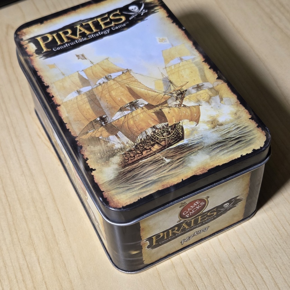 WizKids Pirates CSG Lot - Storage Tin, 67x Ships, 39x Crew & Token Cards, 17x...